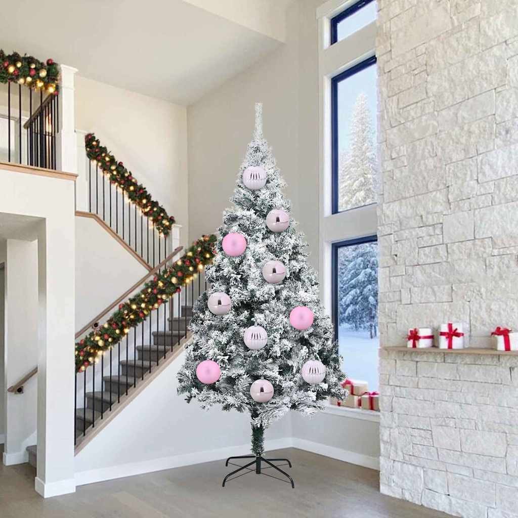 vidaXL Zestaw Bombek Choinkowych 3 pcs Różowy