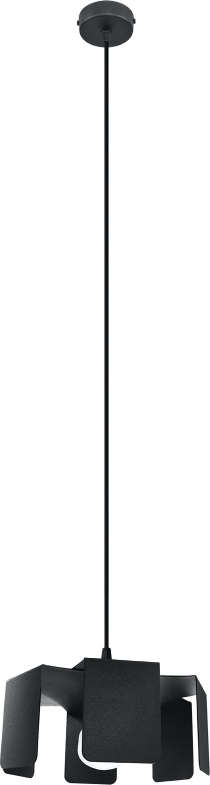 Lampa wisząca Sollux Lampa sufitowa czarna Sollux TULIP SL.0667