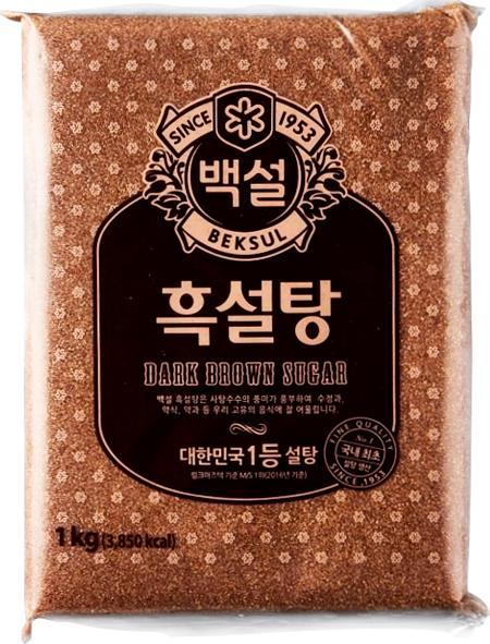 CHEILJEDANG Cukier brązowy ciemny, nierafinowany 1kg - CJ Beksul