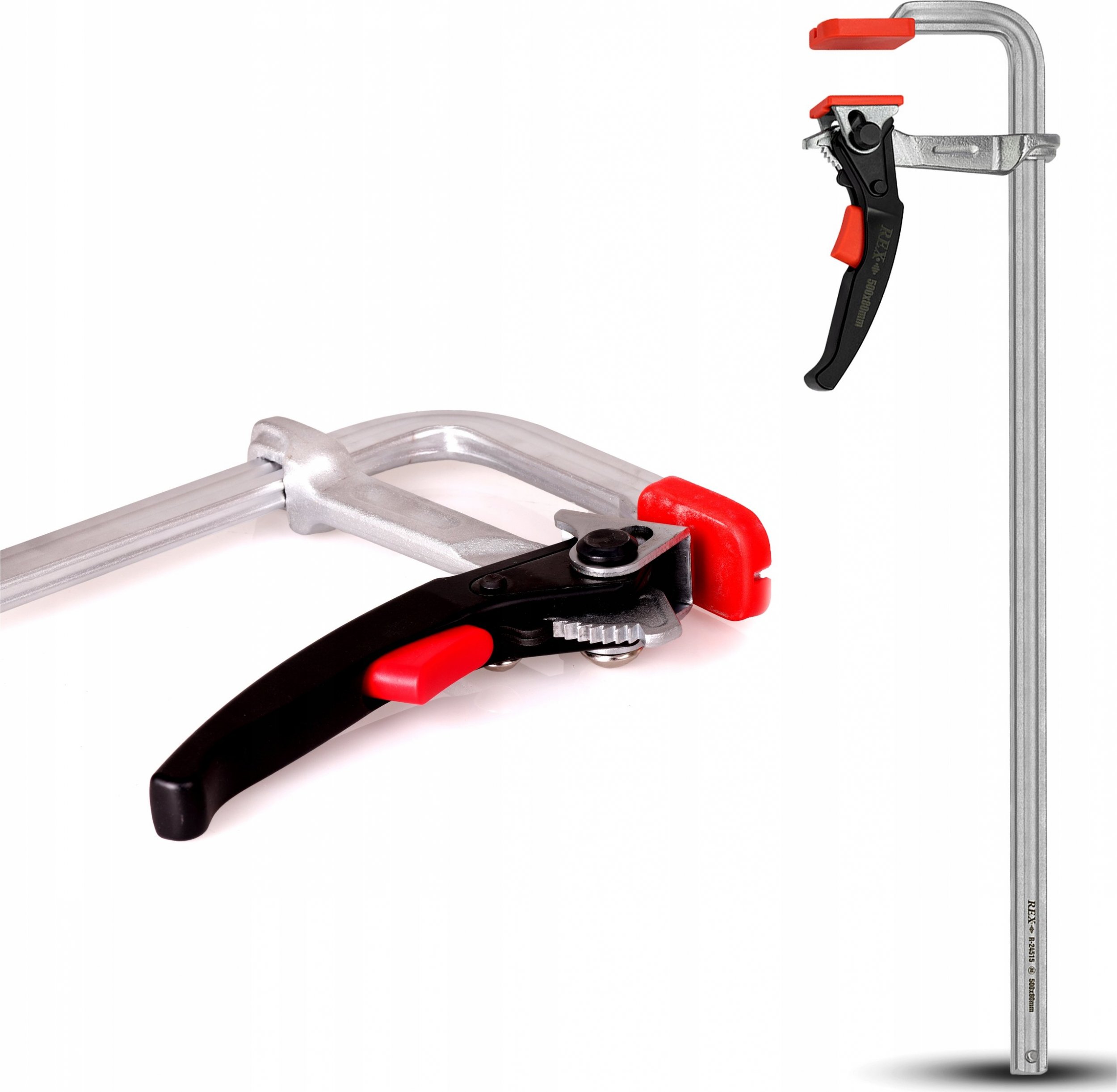 ARTPOL ŚCISK STOLARSKI 80x 500mm STALOWY KUTY + ZAPADKA