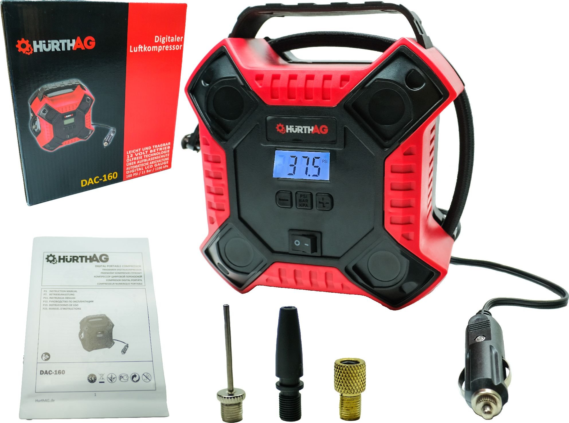 Kompresor samochodowy HurthAG DAC-160 12 V 60 W