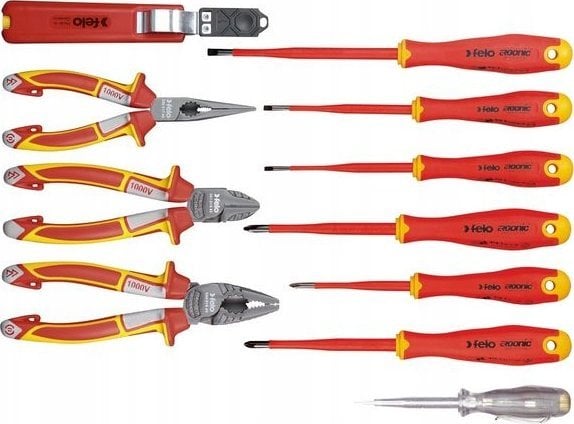 Zestaw narzędzi Felo Zestaw 11 narzędzi dla elektryka FELO w etui
