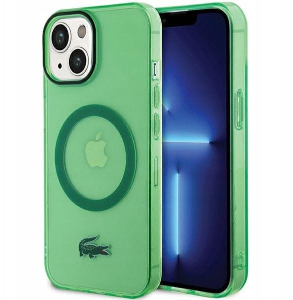 Lacoste LCHMP15MULON iPhone 15 Plus / 14 Plus 6.7" zielony hardcase Transparent MagSafe