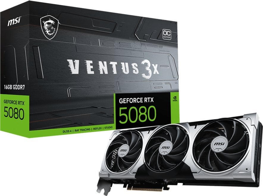 Karta graficzna MSI GeForce RTX 5080 Ventus 3X OC Plus 16GB GDDR7 DLSS4