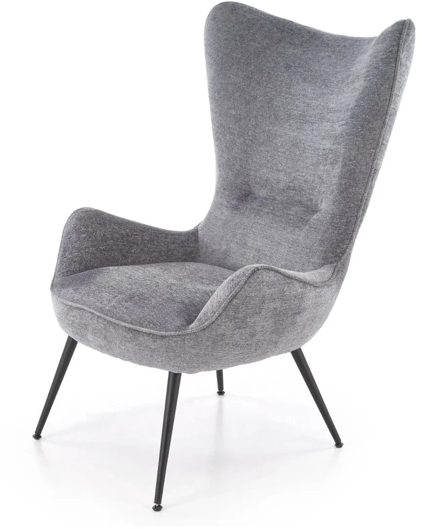 Fotel uszak JUKON szary HALMAR