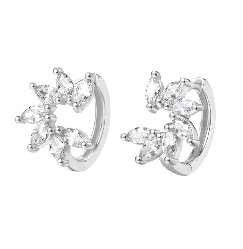 KOLCZYKI MIEDZIANE MODNE KLASYCZNE K15 SREBRNE