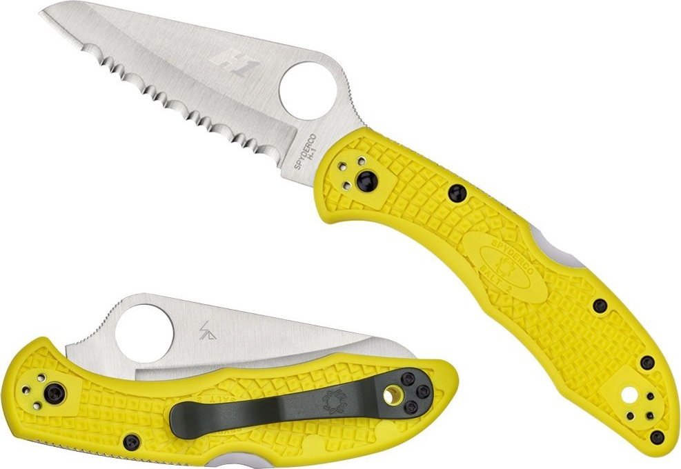Spyderco Spyderco SALT 2 FRN YELLOW SERRATED C88SYL2