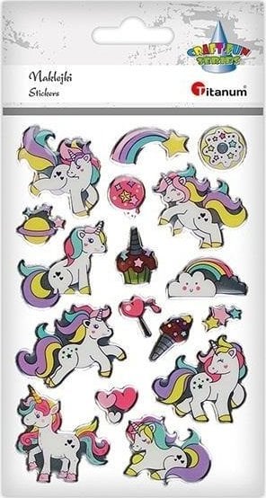 Naklejki żywica jednorożce 17szt