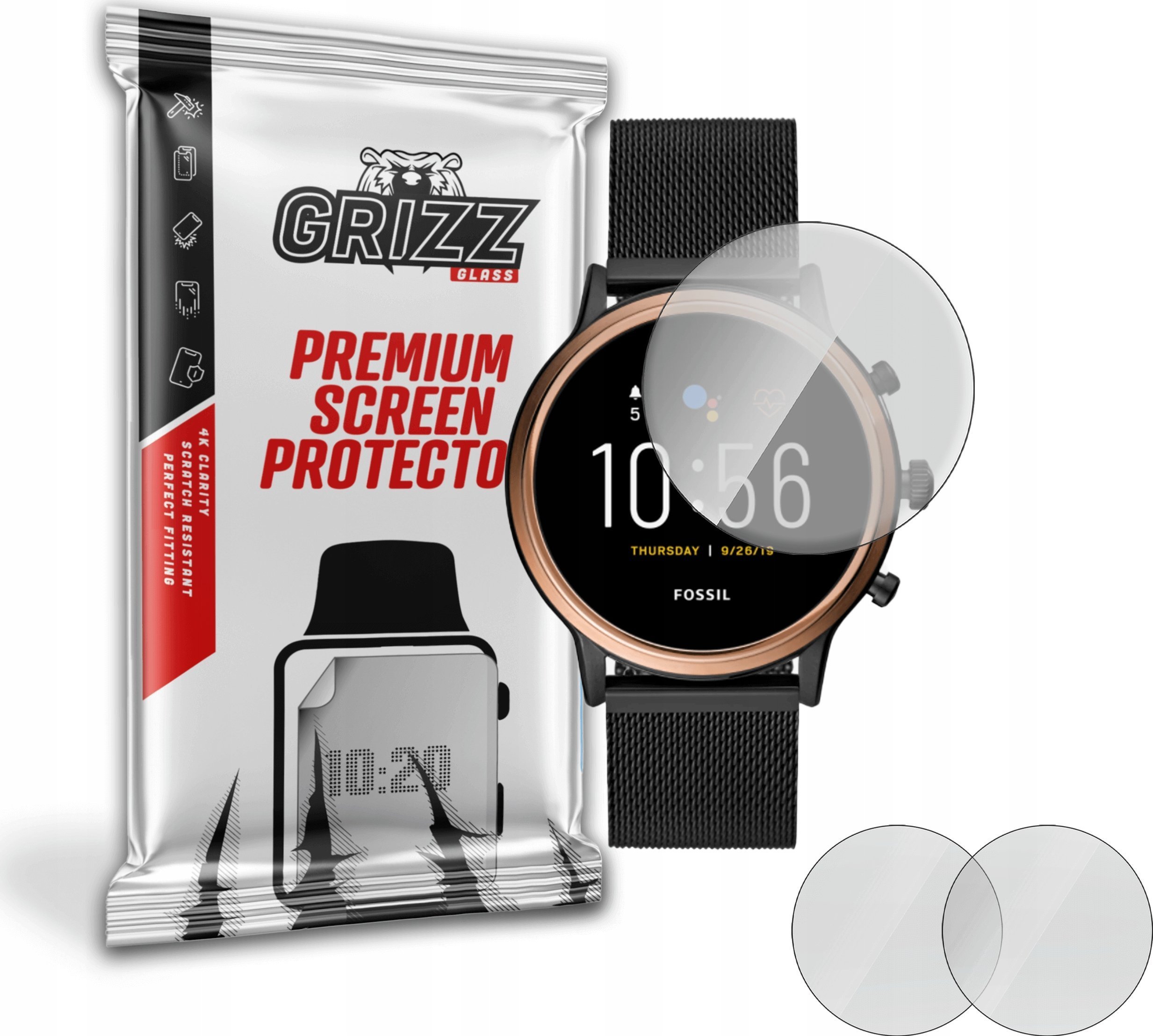 GrizzGlass Folia matowa Grizz Watch uniwersalna 36mm