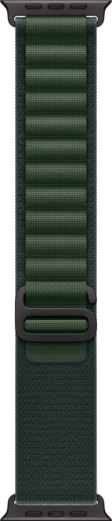 APPLE 49mm Dark Green AlpineLoop -Medium - Black Titanium Finish