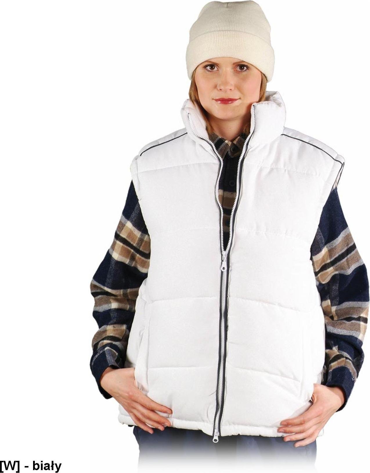 R.E.I.S. FOKA - Bezrękawnik - biały M