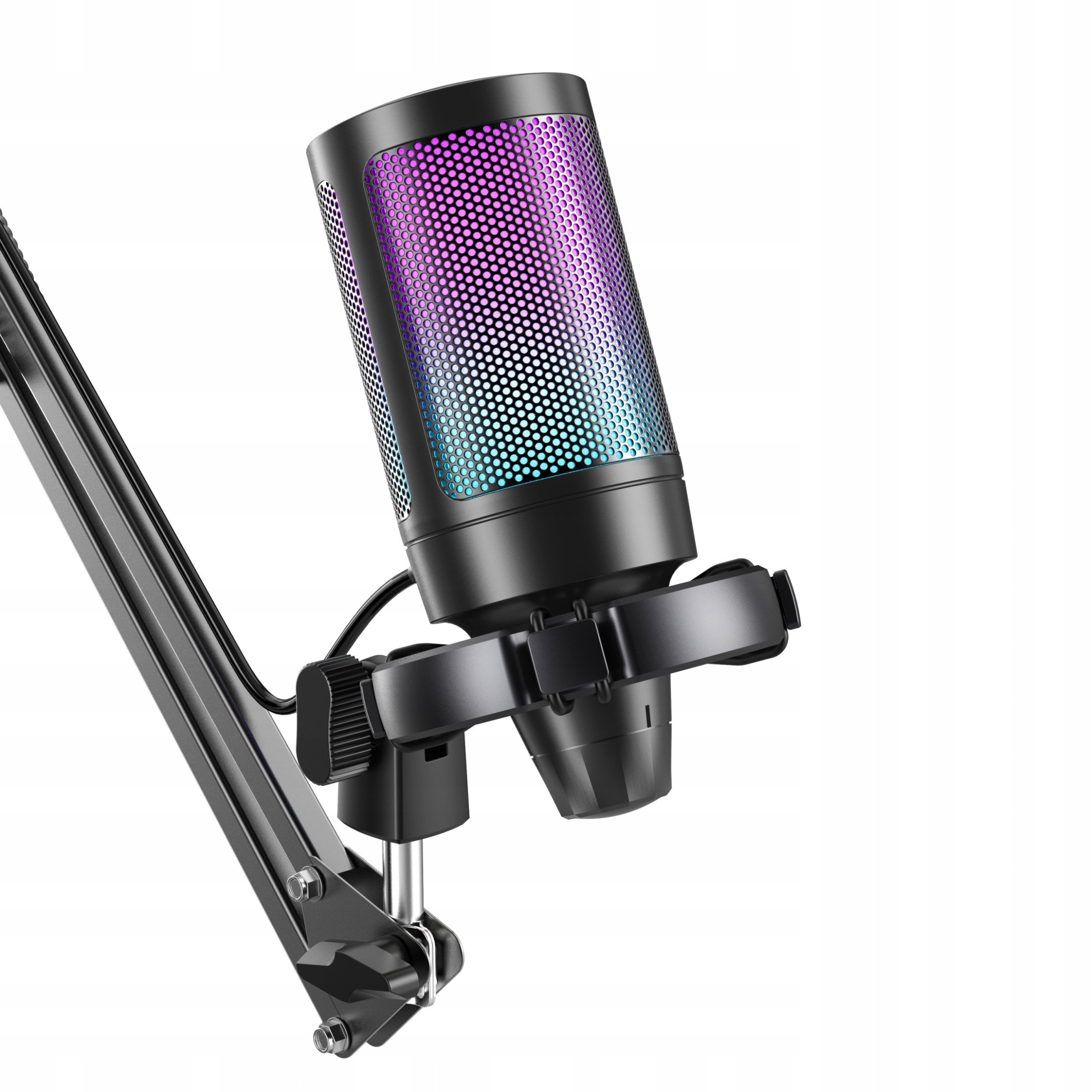 Mikrofon pojemnościowy studyjny Fifine A6T AMPLIGAME USB RGB gamingowy PnP