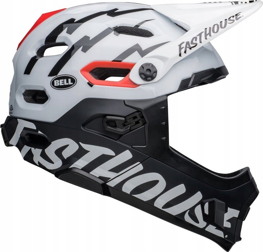 Bell Kask full face BELL SUPER DH MIPS SPHERICAL fasthouse matte gloss black white roz. L (58–62 cm) (NEW)