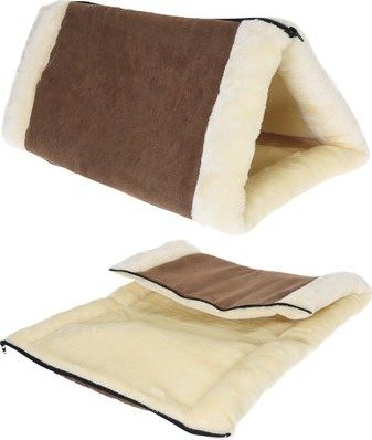 Pets Budka dla psa kremowo-brązowa