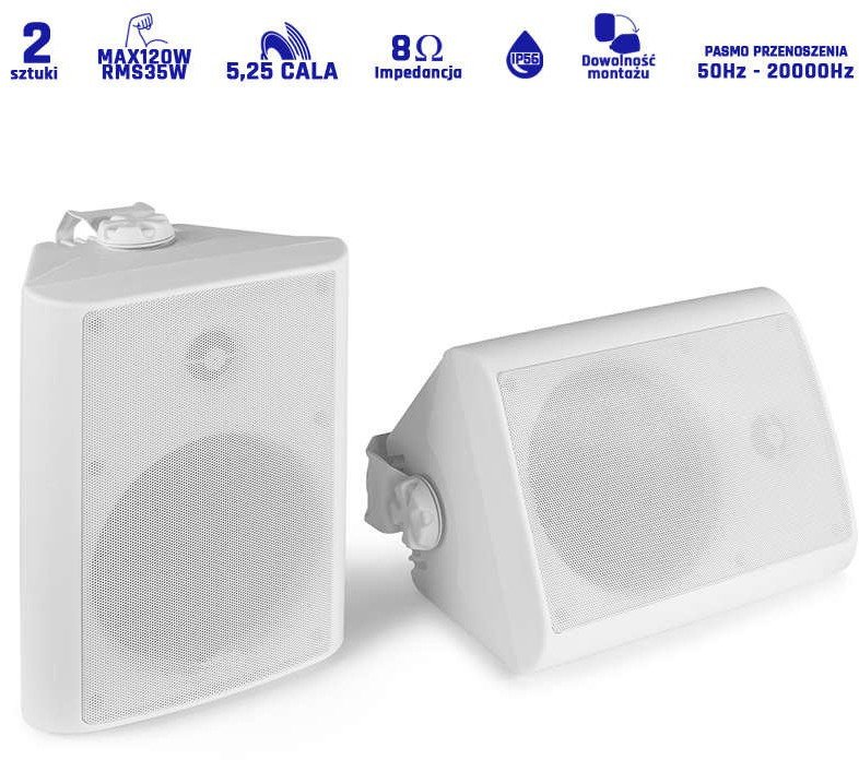 Zestaw kolumn zewnętrznych 5.25" 120W PD BGO50 one size