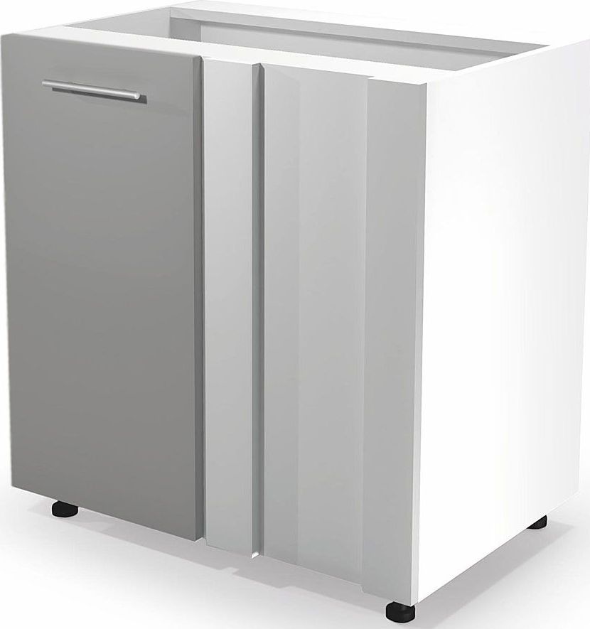 Elior Kuchenna szafka narożna Limo 25X - jasny popiel połysk