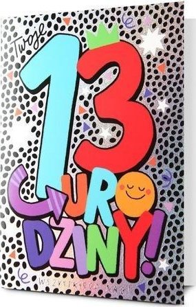 Karnet Urodziny 13