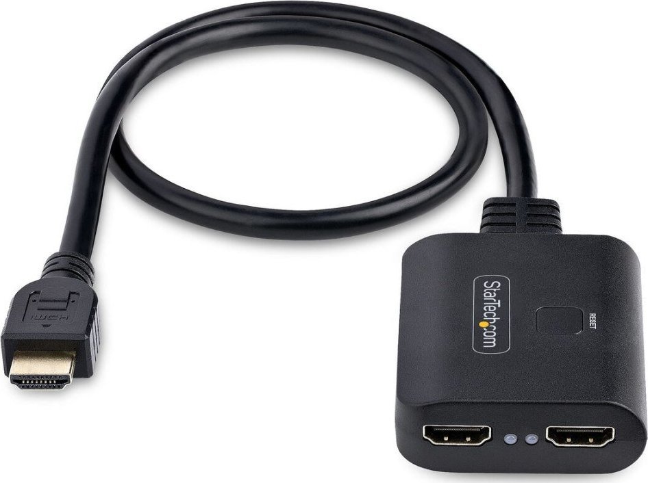 StarTech Kabel HDMI Startech HDMI-SPLITTER-4K60UP Czarny