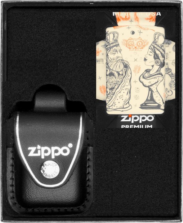 Zestaw ZIPPO Zapalniczka CHESS DESIGN Prezentowy No3