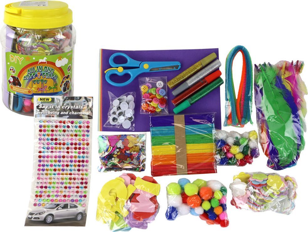 LeanToys Zestaw Artystyczny Kreatywny Plastyczny W Słoiku DIY