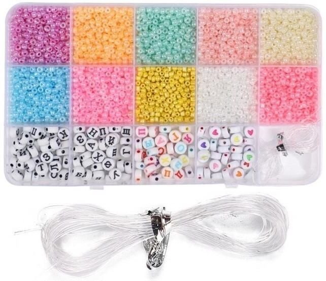 Zestaw koralików do robienia biżuterii