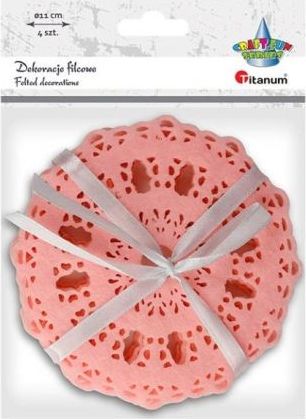 Titanum Filcowe podkładki ażurowe 4szt