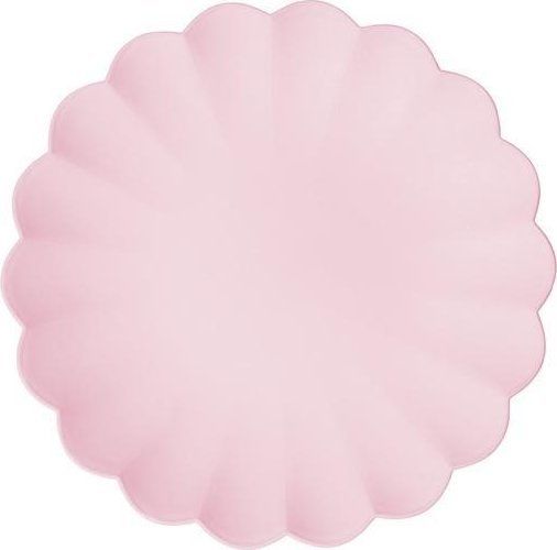 Talerzyki plastikowe różowe 22x22cm 4szt