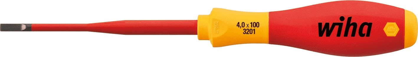 Wiha Wkrętak płaski 4,0x0,8 izolwany 1000V SlimFix (35390)