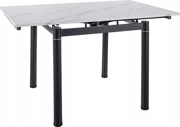 Signal STÓŁ GD082 BIAŁY EFEKT MARMURU/CZARNY MAT 80(131)x80