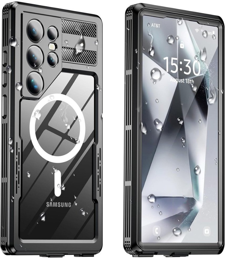 Etui Wodoszczelne, Magnetyczne do Samsung Galaxy S25 Ultra, przezroczyste