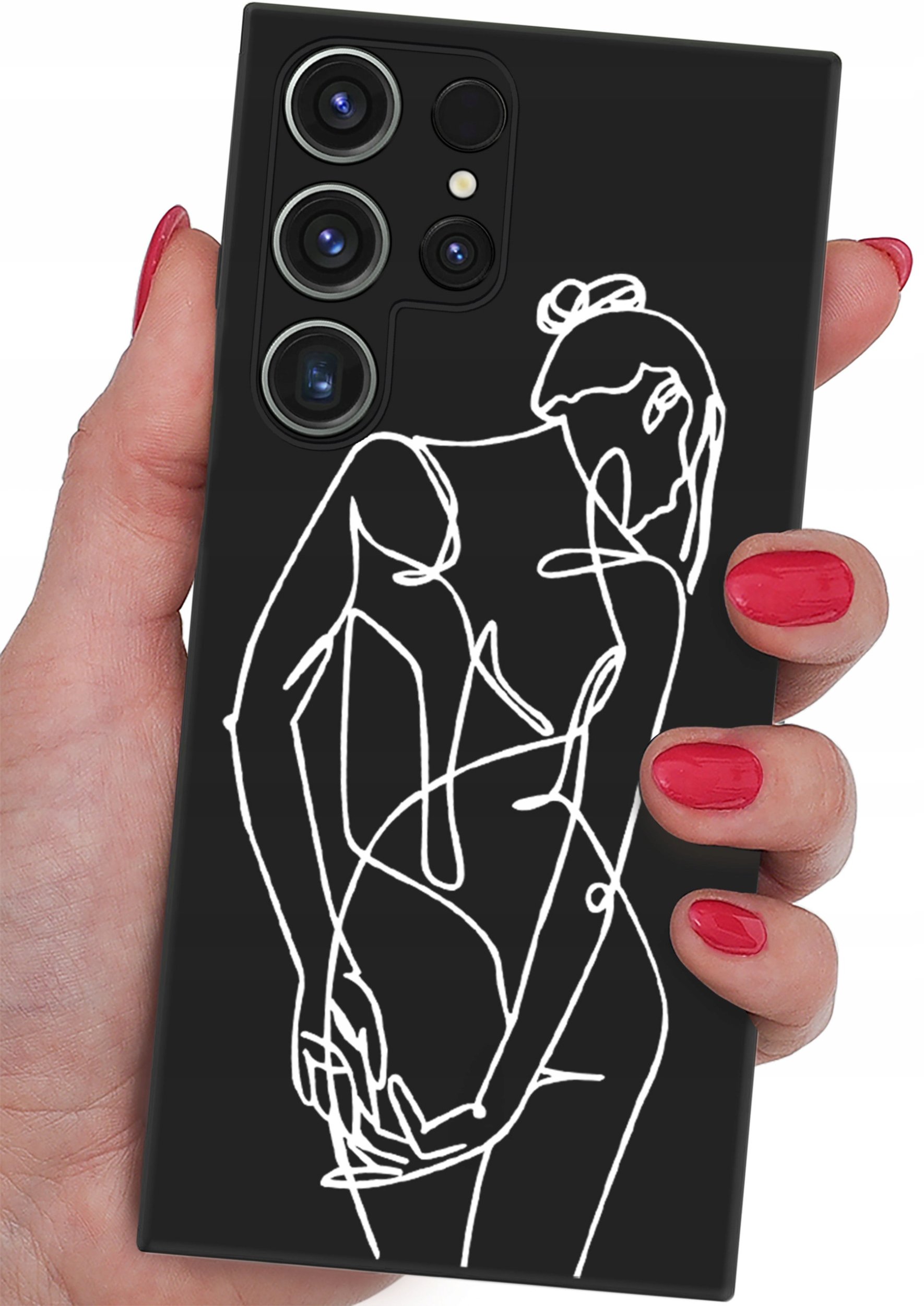 ETUI do Samsung Galaxy S24 Ultra CASE WZORY SOFT MATT PLECKI + SZKŁO 9H