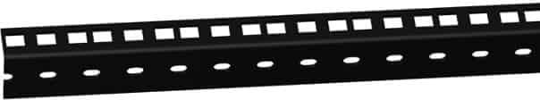 adam hall 61535B4, Rack rail, Steel, Black, 102 g