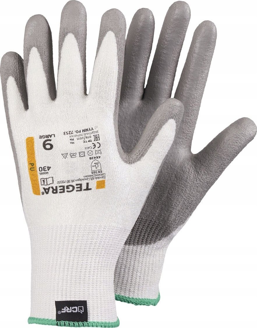 Rękawice powlekane Tegera 430 antyprzecięciowe L-9