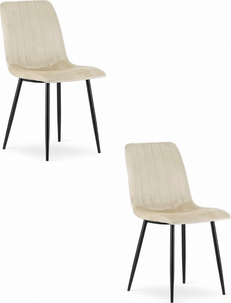 Leobert Krzesło LAVA - beż aksamit x 2