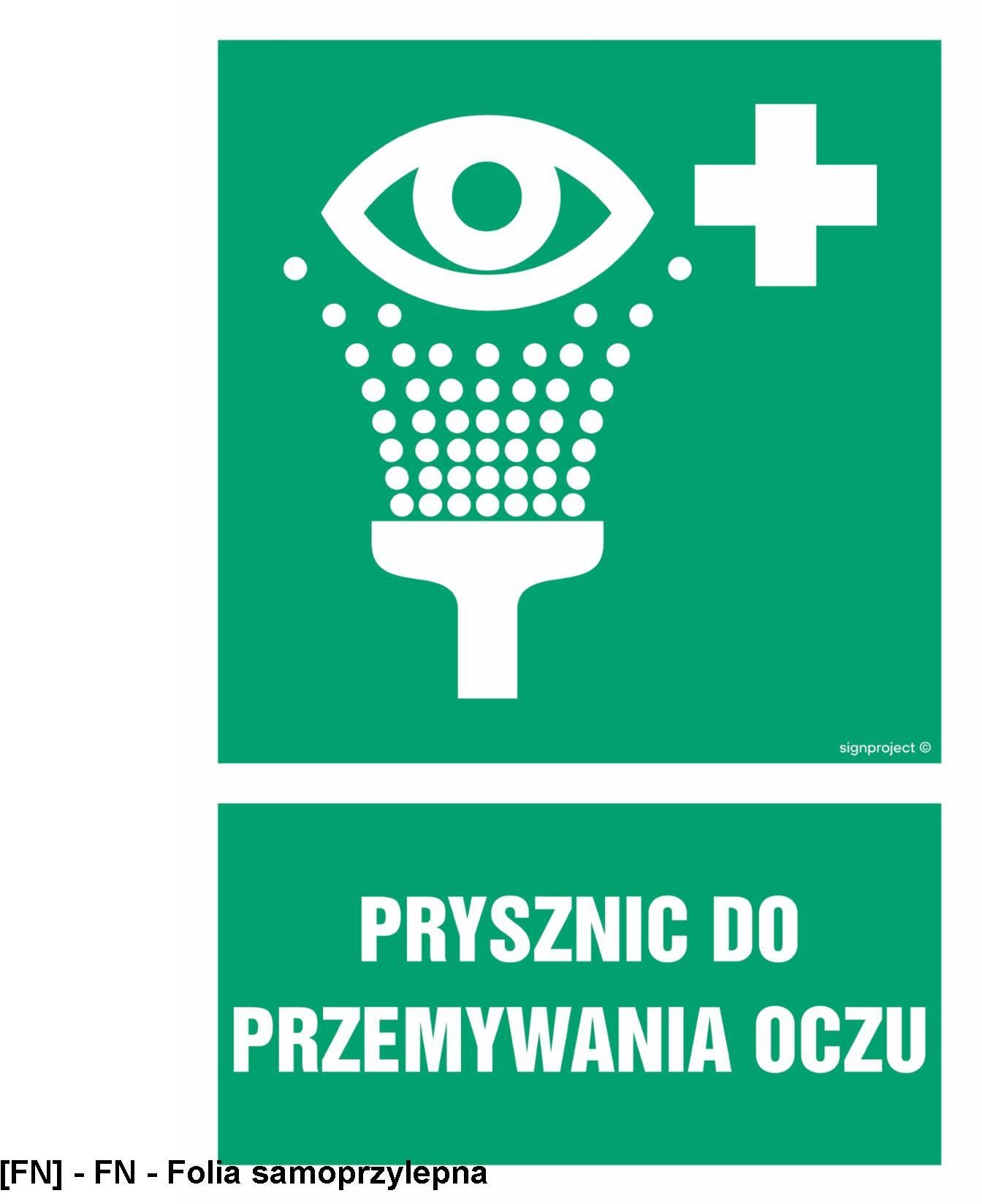 TD Systems GI003 - Prysznic do przemywania oczu 50x75