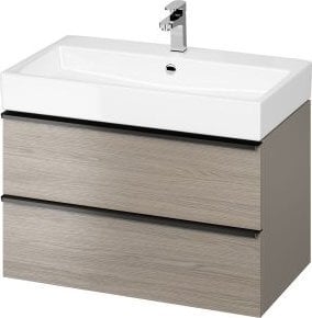 Cersanit S522-029 SZAFKA PODUMYWALKOWA VIRGO 80 SZARA UCHW CZARNY ZNONT. // CER.VIRGO-80-SZARA-UCH-CZ