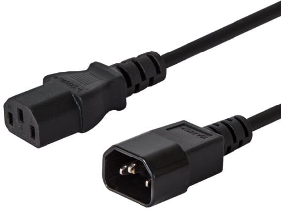 Kabel zasilający Savio Przedłużacz C13 - C14, 1.2m (SAVIO CL-99)