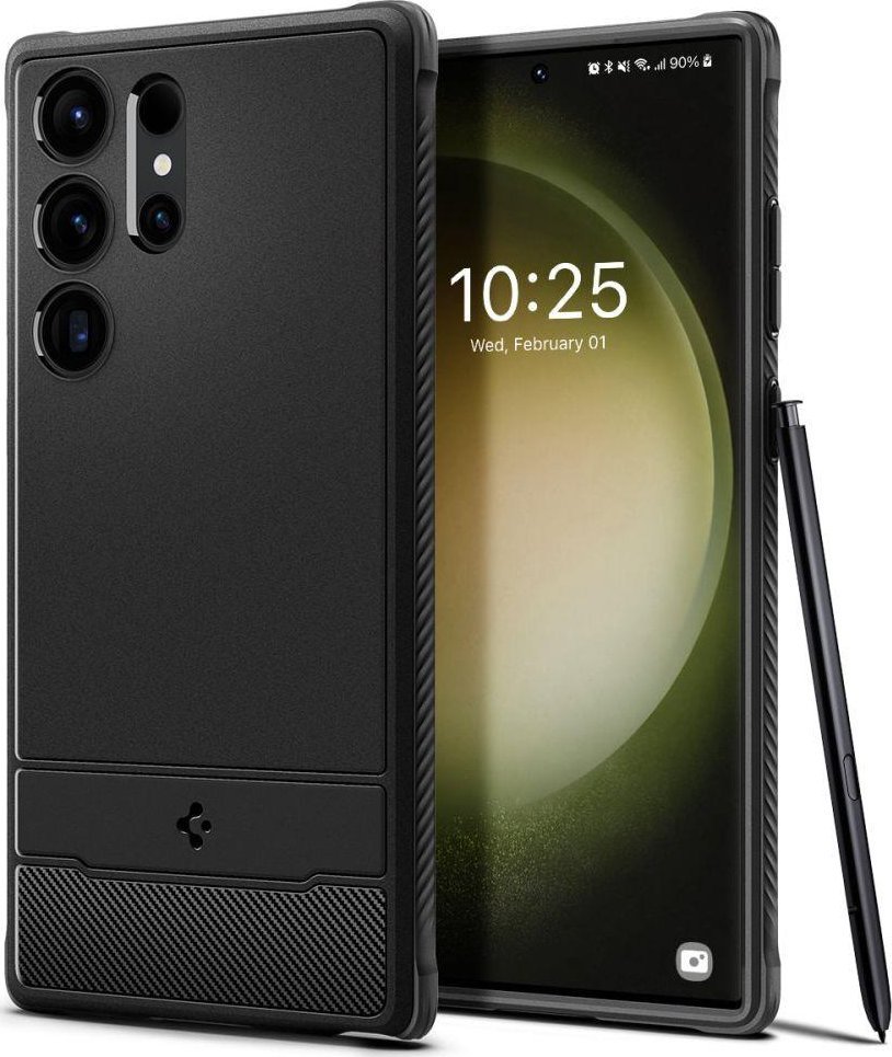 Spigen Etui Spigen Rugged Armor Samsung Galaxy S23 Ultra Matte Black