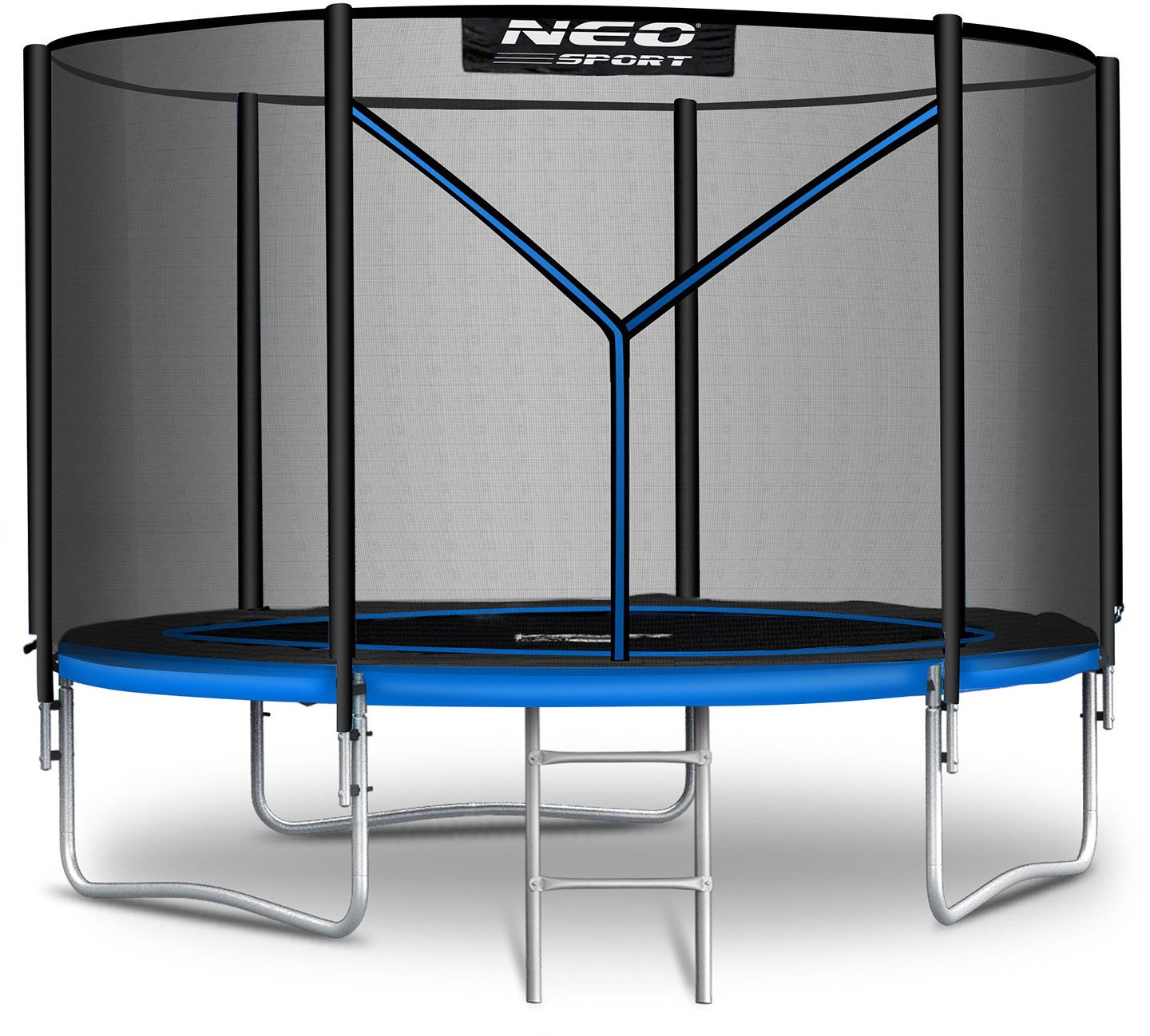 NeoSport Trampolina ogrodowa 8ft/252cm z siatką zewnętrzną i drabinką