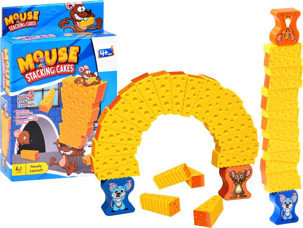 Jokomisiada Gra zręcznościowa Mysia Jenga wieża GR0499
