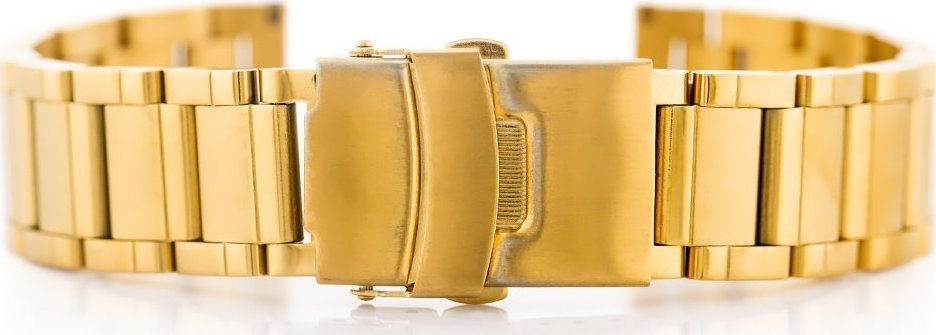 Bransoleta Pacific Model 10 solid - złota 20mm