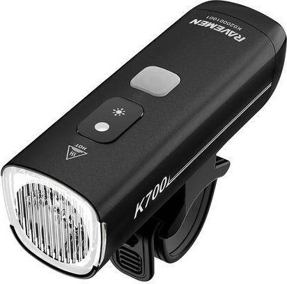 Ravemen Lampka przednia Ravemen K700 AI, czarna, 700 lumenów, USB-C