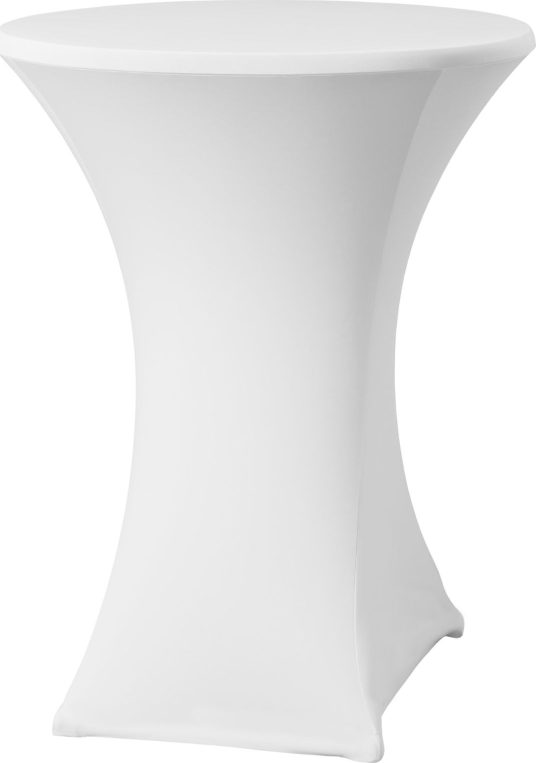 Hendi Obrus okrągły bez prasowania śr. 80cm tkanina Jersey biały - Hendi 813157 Obrus okrągły bez prasowania śr. 80cm tkanina Jersey biały - Hendi 813