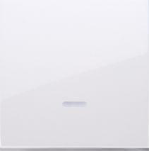 Kontakt-Simon Klawisz pojedynczy Simon 54 do łącznika z podświetleniem biały (DKW1L/11)