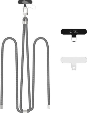 Tech-Protect TECH-PROTECT C7S ROPE CROSSBODY STRAP CRAYON GREY/SILVER