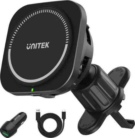 Ładowarka Unitek Indukcyjna 1x USB-A 1x USB-C (P1403A)