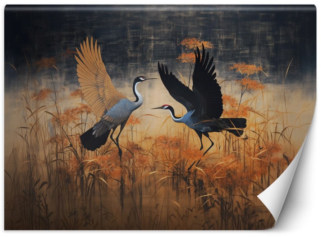 Fototapeta, Żuraw Ptaki Abstrakcja - 300x210