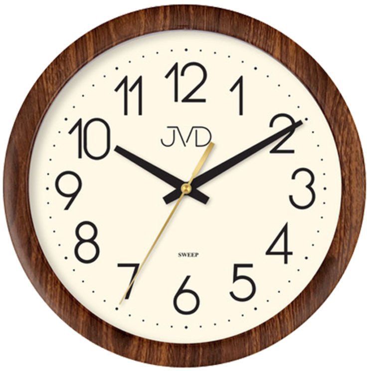 Zegar ścienny JVD H608.3 22 cm drewnopodobny .