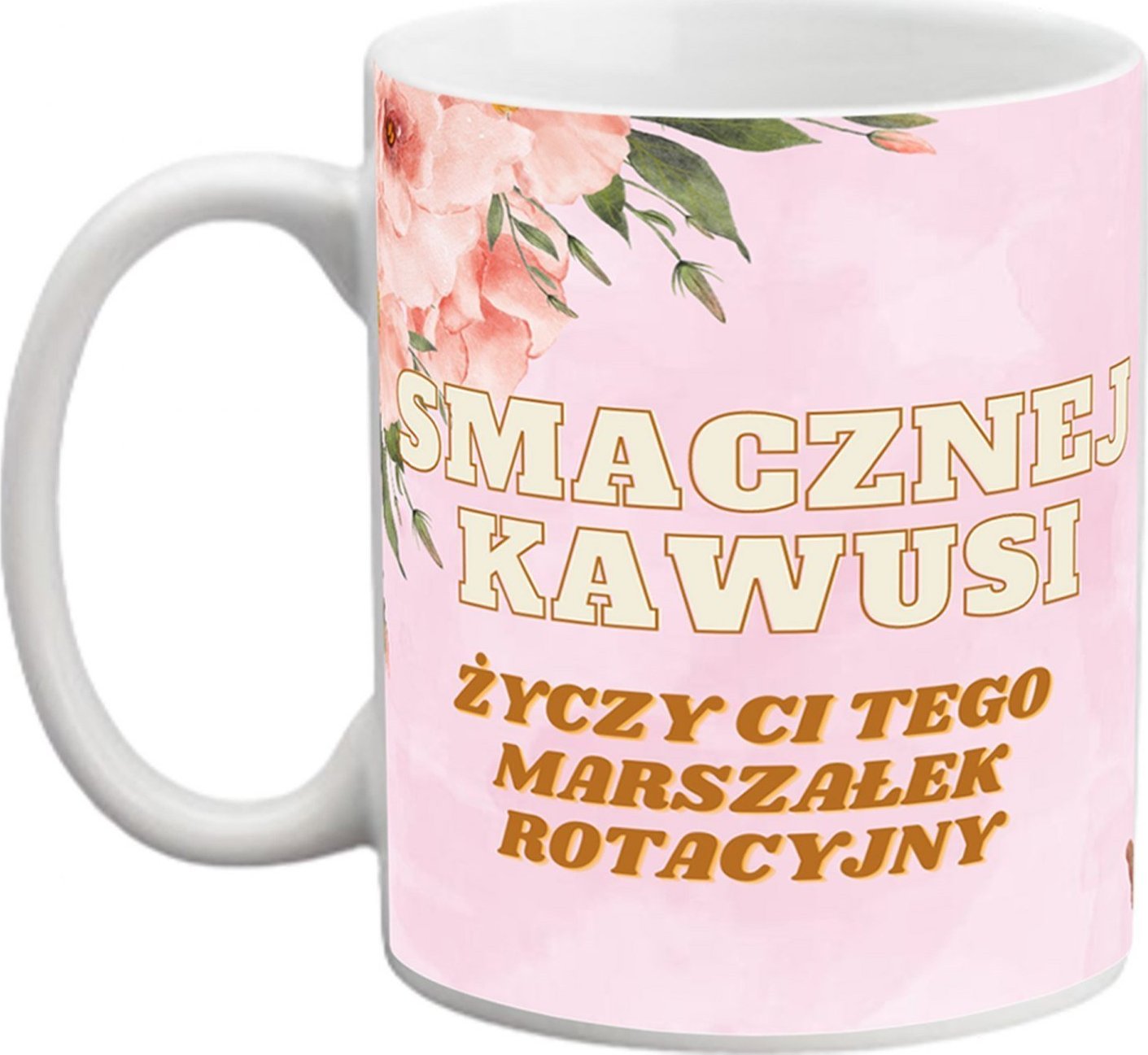 PrzydaSie Kubek Prezent Nadruk Śmieszny Marszałek Hołownia Smacznej Kawusi S1