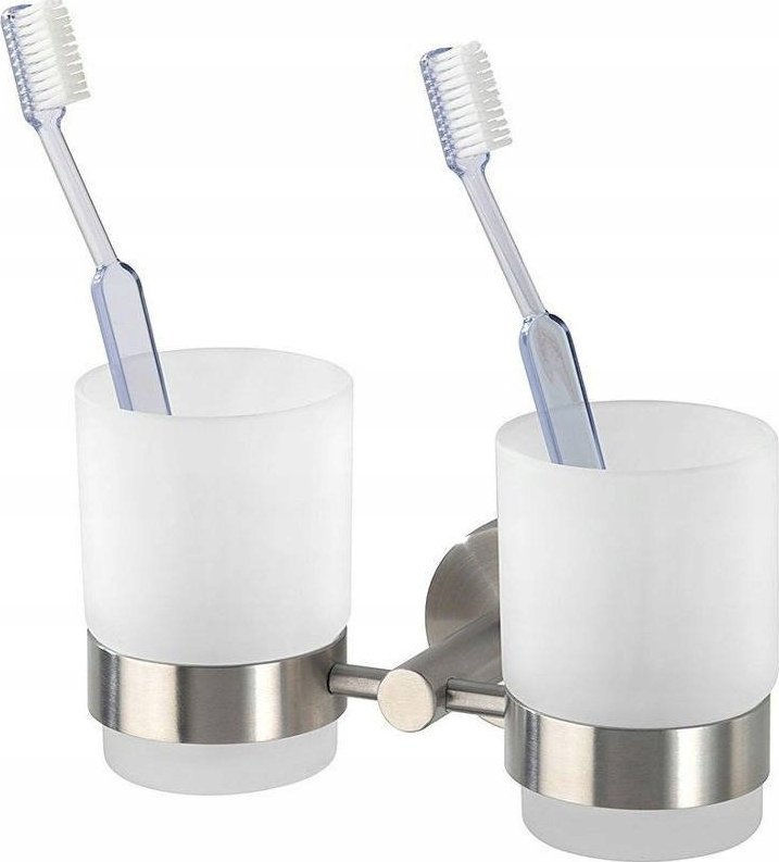 Wenko Pojemnik na szczoteczki do zębów BOSIO MATT - stal nierdzewna, WENKO